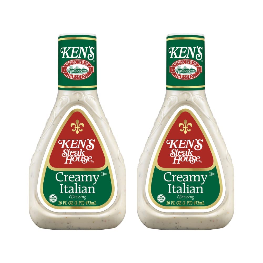 Ken's Steak House Creamy Italian Dressing,16 Fl Oz (Pack of 2)