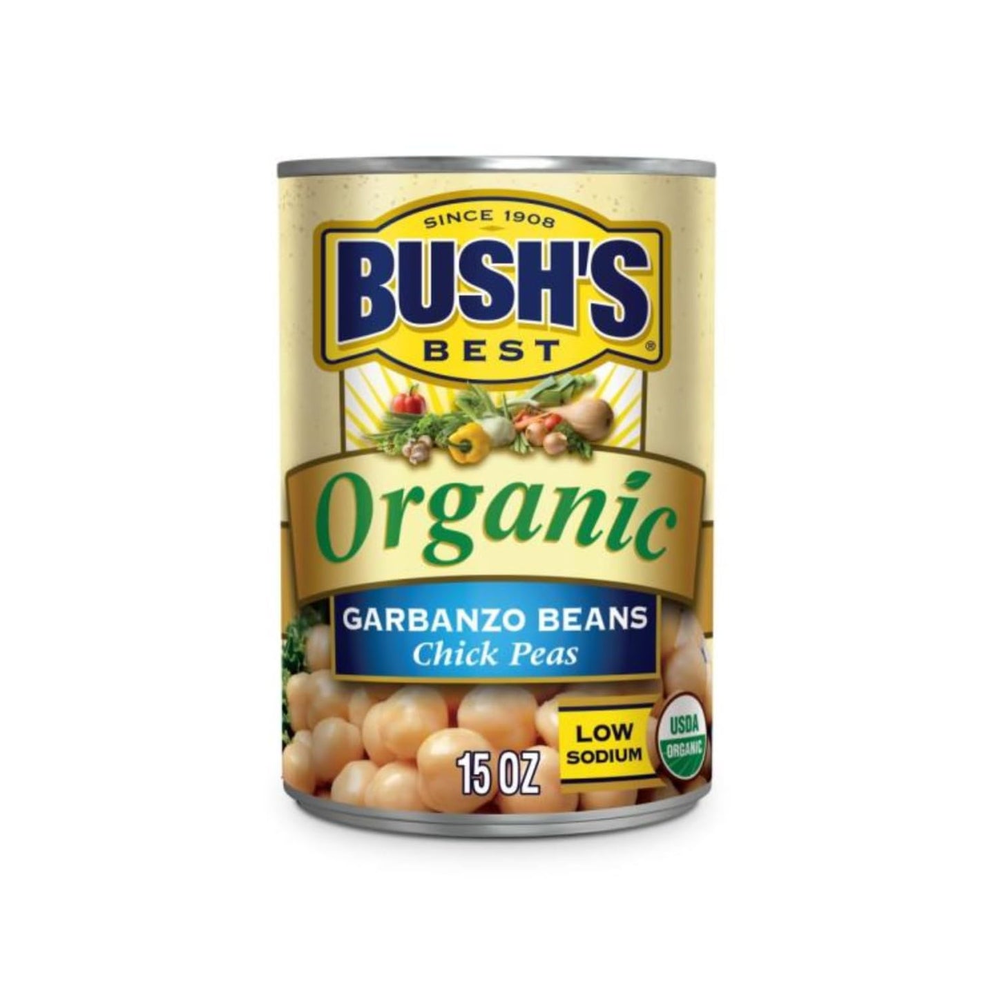 Bush'S Best Baked Beans, Garbanzo Gourmet Pair, 3 Garbanzo (16 Oz), 3 Organic Garbanzo (15 Oz), (Variety Pack)