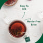 Vahdam, Hibiscus Flowers Herbal Tea Bags (15 Count) Caffeine Free, Non Gmo, Gluten Free Hibiscus Tea | Floral Flavor Tisane - Hibiscus Rose Petals & Exotic Spices | Resealable Ziplock Pouch