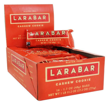 Larabar Cashew Cookie Cad Size, 1.7 Ounce Each, 16 Count (Pack of 1)