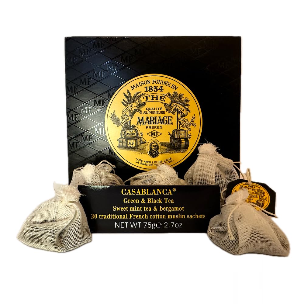 Mariage Frres - CASABLANCA - Box of 30 traditional french muslin tea sachets