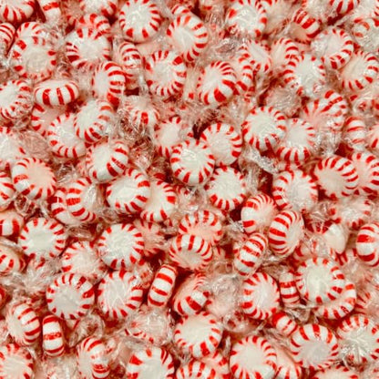 Starlight Peppermint Hard Candy - Bulk 2 Pounds (Approx 170 Count) - Individually Wrapped Peppermints, Starlights Mints - Refres