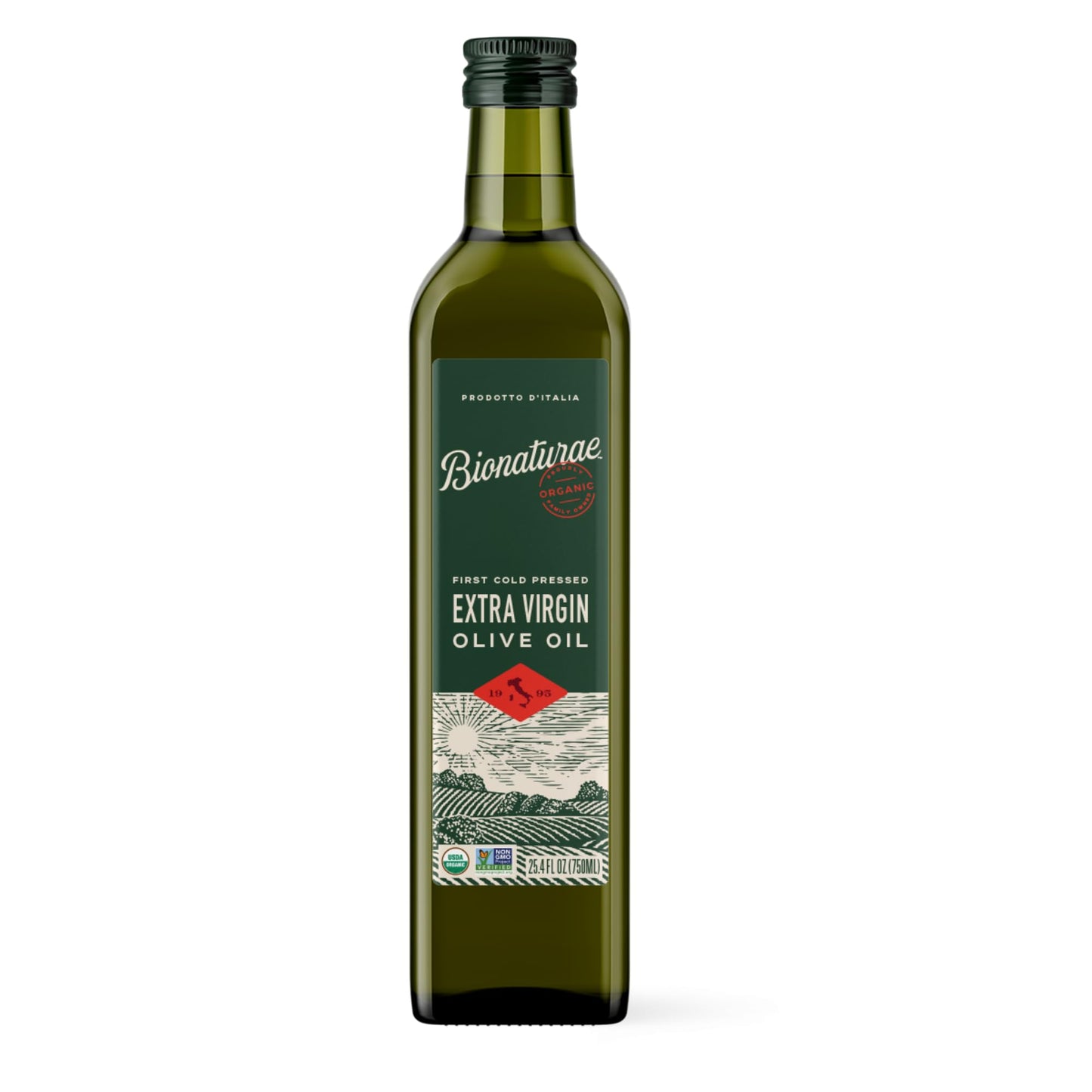bionaturae Extra Virgin Olive Oil - Organic, Non-GMO, USDA Certified, 25.4 Fl Oz, Made in Italy