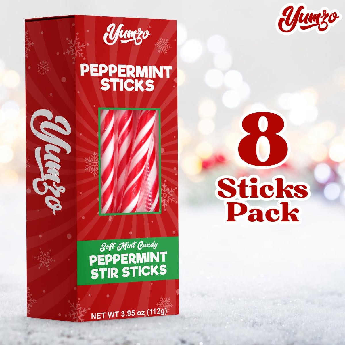 Peppermint Candy Sticks, Christmas Candy Individually Wrapped, Delicious Candy Cane Sticks, Perfect Peppermint Candy For Christm