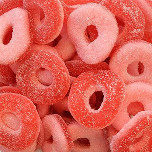 Kervan Candy Watermelon Rings Bulk Gummy Candy - 5 Pound Bag - Fruity & Sweet Gift Snacks For Kids - Party Size