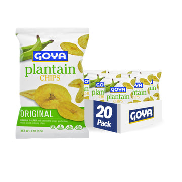 Goya Foods Plantain Chips, Original, 2 Ounce (Pack Of 20)