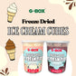 G-BOX Freeze Dried Ice Cream Cubes, Vanilla Flavor, 2.5 oz - Perfect for Camping, Outdoor, Party, NASA Space Dessert