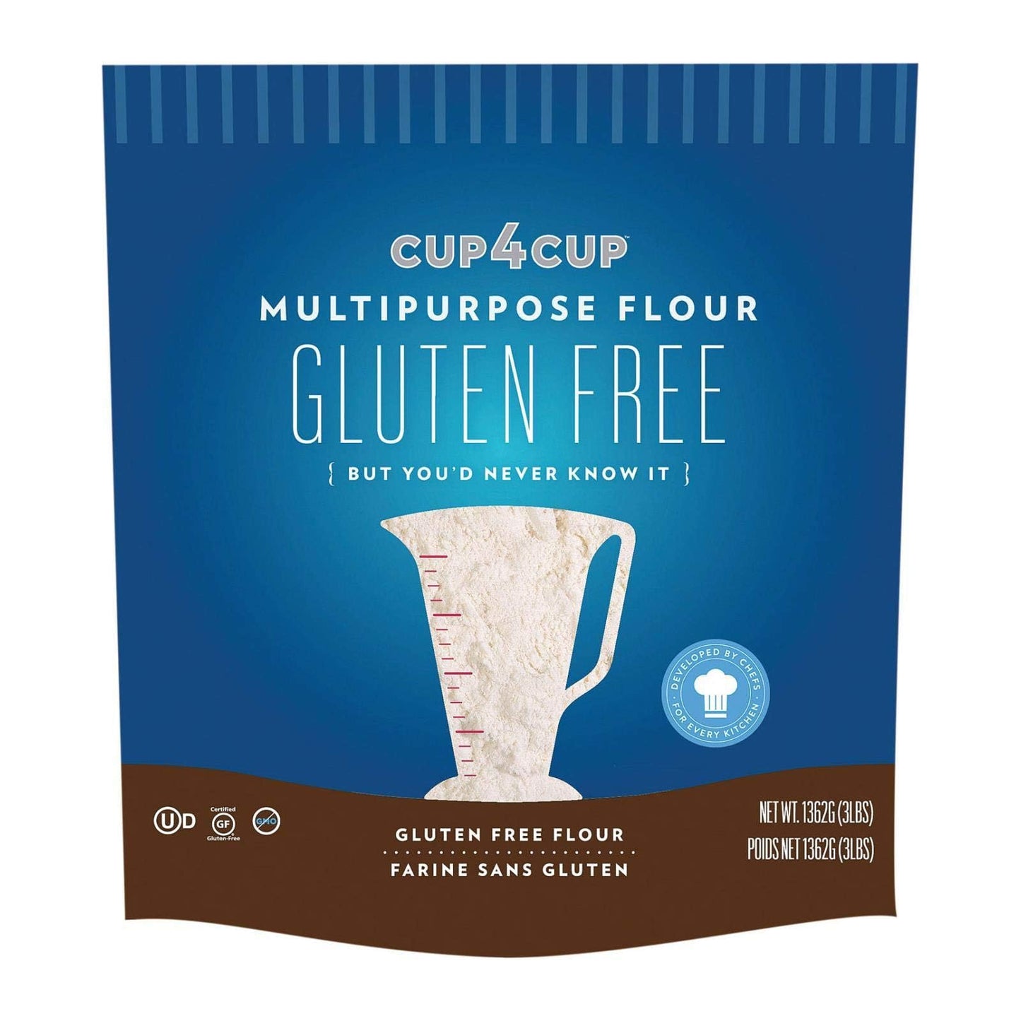 Cup 4 Cup, Flour Gf, 3 Lb, (Pack Of 6)