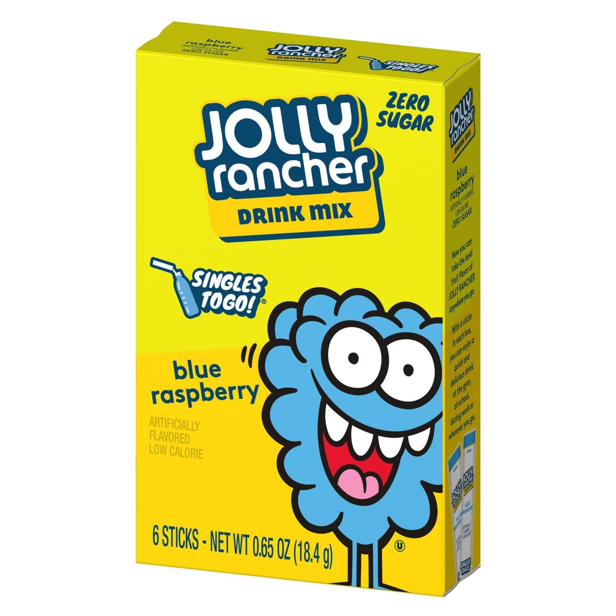 Jolly Rancher Singles to Go Drink Mix Variety 4 Pack - Green Apple, Watermelon, Blue Raspberry and Cherry