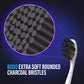 Gurunanda Butter On Gums Charcoal Toothbrush - 8,000+ Softex Bristles For Sensitive Teeth & Gums - Bpa & Latex Free Teeth Whiten