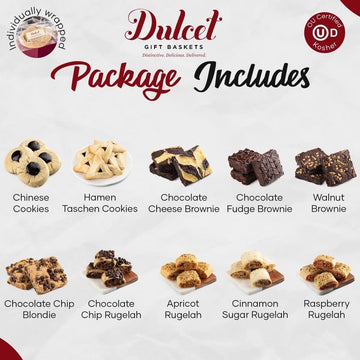 Congratulation Celebration Gourmet Gift Basket - Includes Brownies, Chinese Cookies - Ideal For Friends, Family, Co-Workers, Boss, Neighbor, Parents & Grandparents