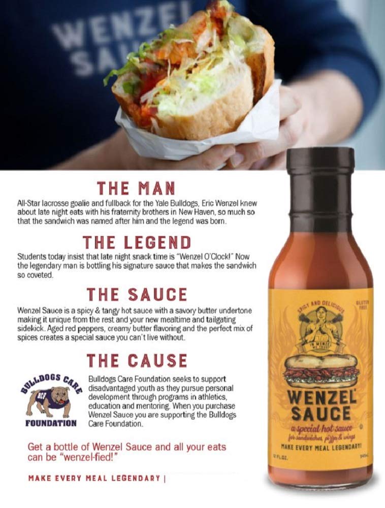 Wenzel  #1 Sandwich Hot Sauce Spicy Tangy Delicious Makes For A Legendary Meal 12Oz Bottle