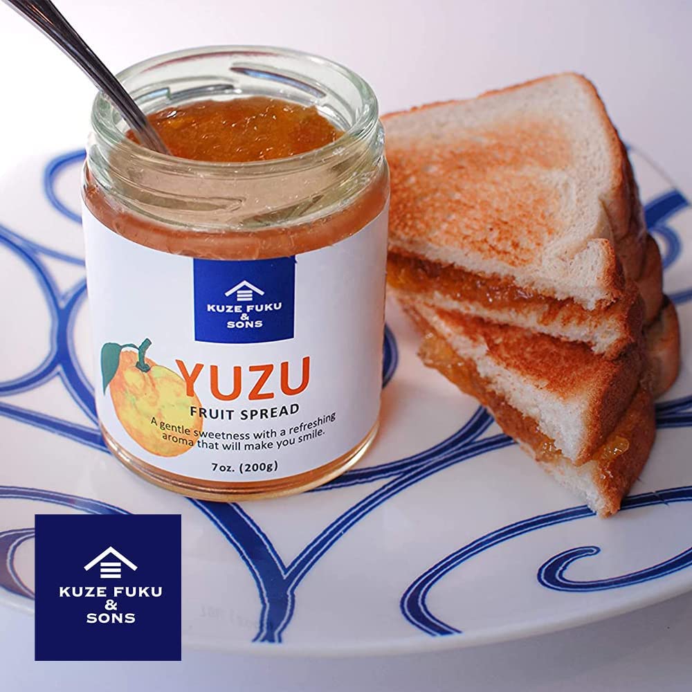 [Kuze Fuku & Sons] Yuzu Fruit Spread, Premium Japanese Citrus Marmalade, Natural Fruit Jam, No Artificial Additives (7 Oz /207.1