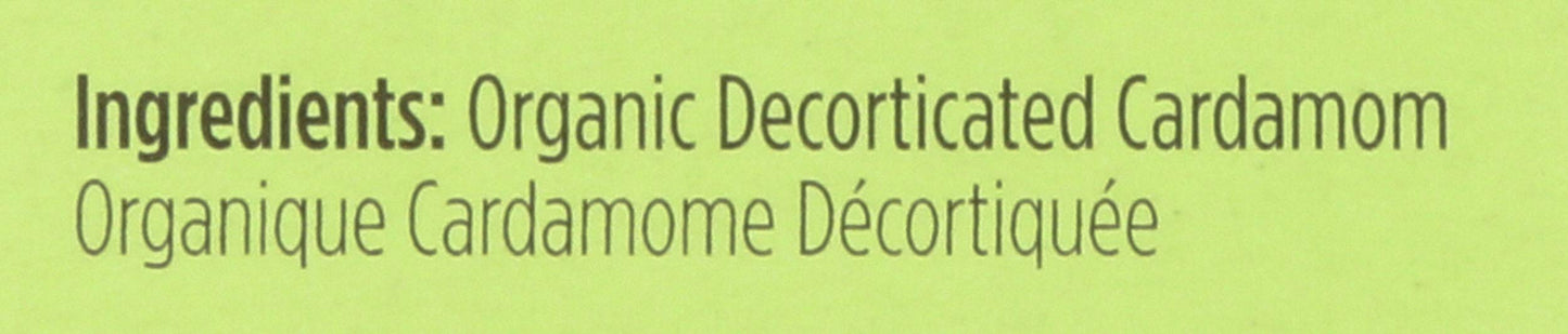 Spicely Organic Cardamom Decorticated 0.35 Ounce Ecobox Certified Gluten Free