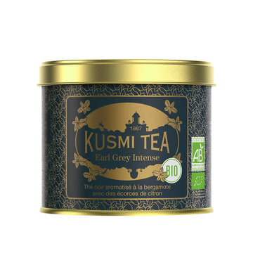 Kusmi Tea - Earl Grey Intense - Organic Earl Grey Black Tea - Features Bolder Bergamot & Tangy Lemon - Strong, Robust, Caffeinat