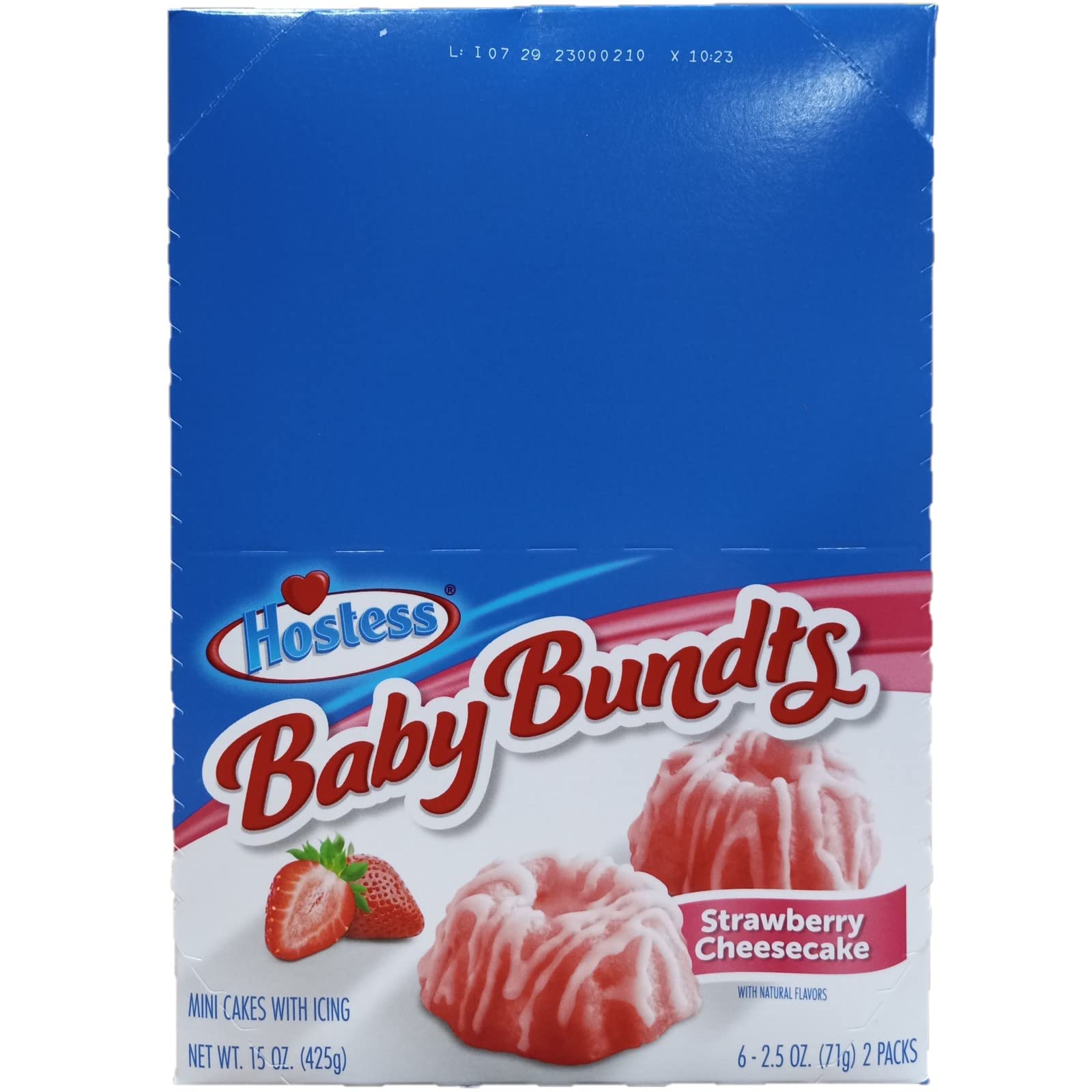 Hostess Baby Bundts | Strawberry Cheesecake | 2.Pack | Box Of 6 (12 Total Cakes),2.5 Ounce (Pack Of 12)