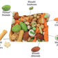 Oregon Farm Fresh Snacks Wasabi Peas & Rice Crackers Mix - Locally Sourced and Freshly Made Asian Snacks with Wasabi Almonds, Pe