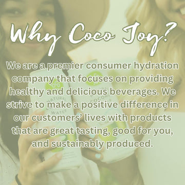 Coco Joy Coconut Water, Nutrient-Rich Drink, Low-Calorie, 34 Fl Oz (Pack of 6)