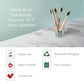 Wild & Stone | Medium Bristle Organic Bamboo Toothbrush | Four Handle Patterns | Medium Fibre Bristles | 100% Biodegradable Hand