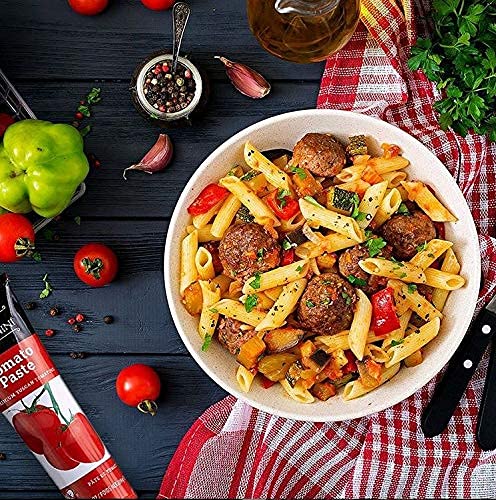 Tuscanini Double Concentrated Tomato Paste Tube, 7.5oz (3 Pack), Made with Premium Italian Tomatoes