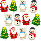 Christmas Lollipops - Holiday Suckers - 24 Individually Wrapped Bulk - Christmas Candy Variety Pack - Santa, Christmas Tree, Sno