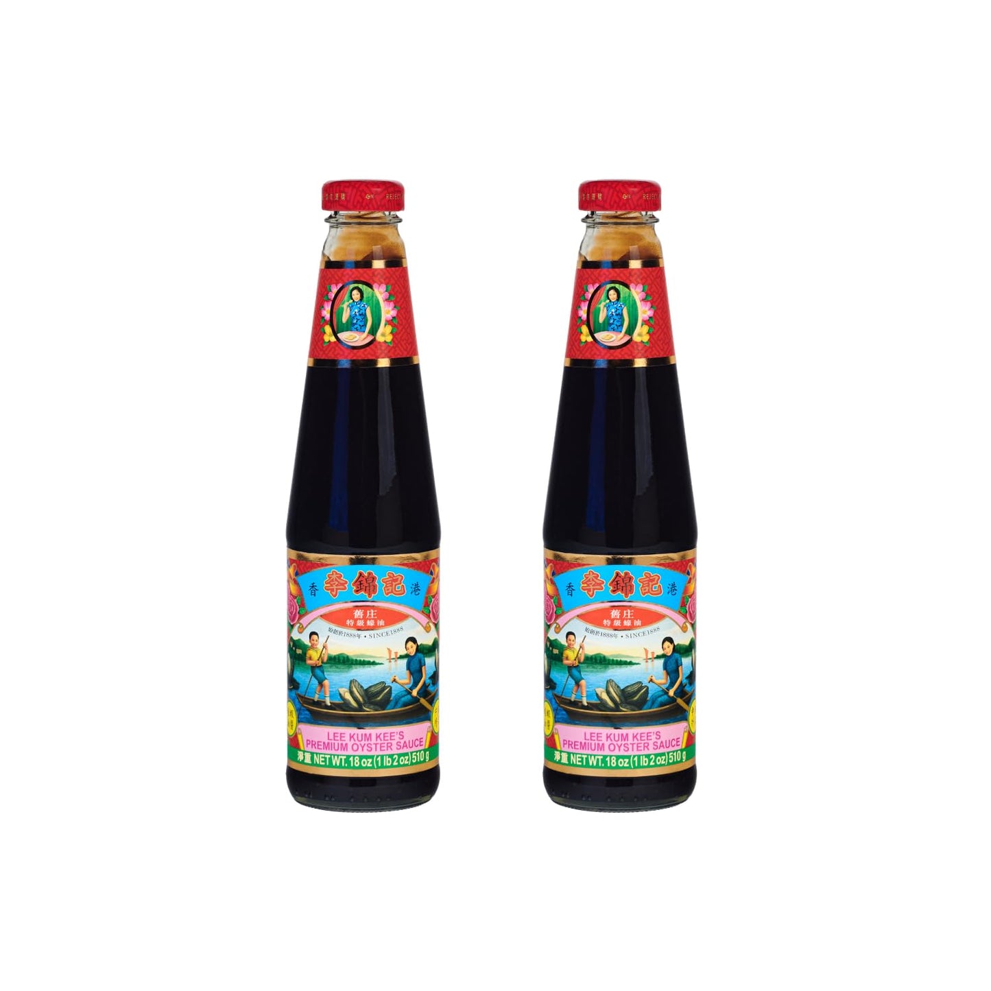 Lee Kum Kee Top-Grade Oyster Flavored Sauce (18 Oz - 2 Pack)  Rich & Savory  All-Purpose Seasoning  Perfect For Marinades  Stock  Gravy  Stews  And Stir-Fry