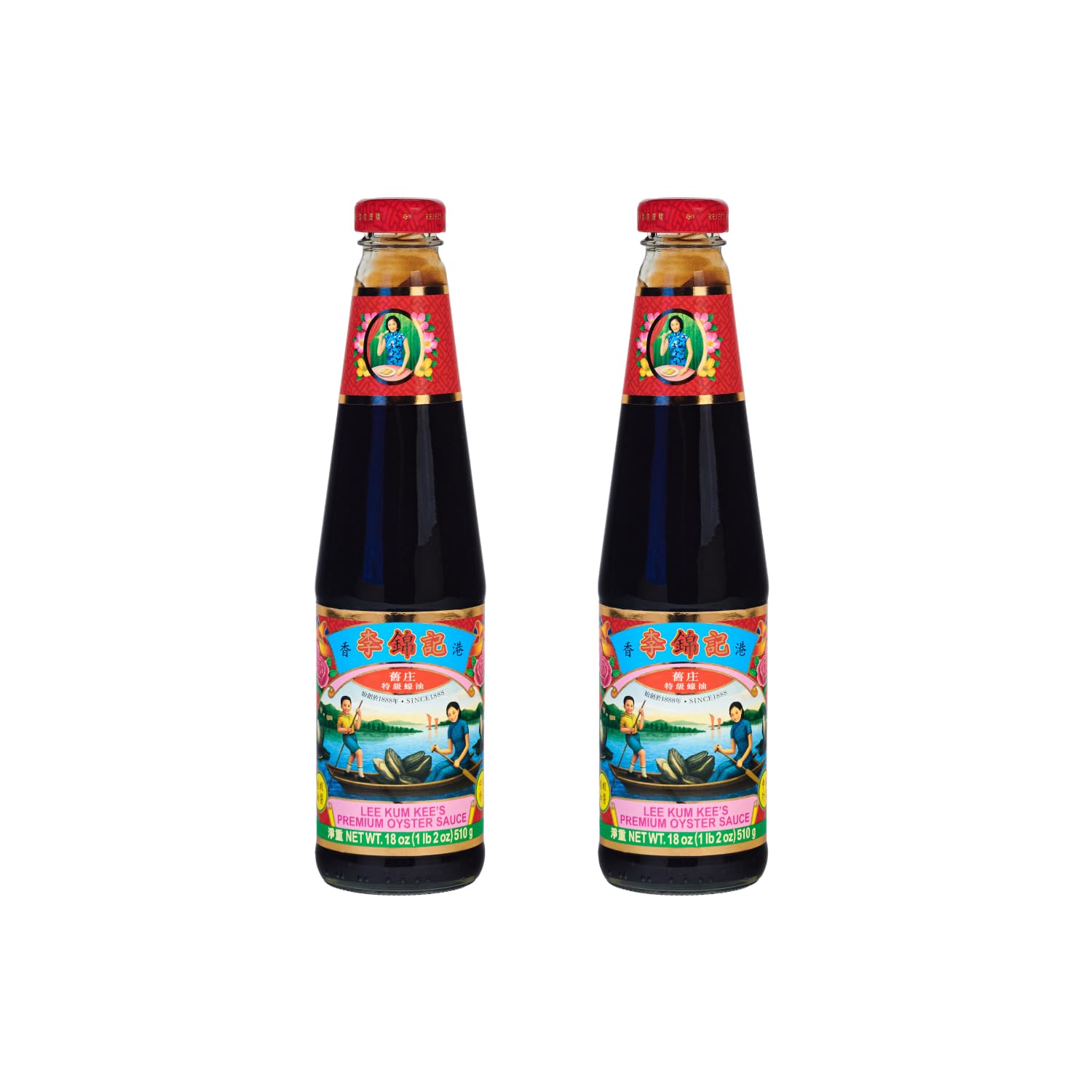 Lee Kum Kee Top-Grade Oyster Flavored Sauce (18 Oz - 2 Pack)  Rich & Savory  All-Purpose Seasoning  Perfect For Marinades  Stock  Gravy  Stews  And Stir-Fry