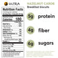 Olyra Hazelnut Carob Breakfast Biscuits, Healthy Snacks for Kids and Adults, Low Sugar, High Fiber, Vegan Organic Cookies, with