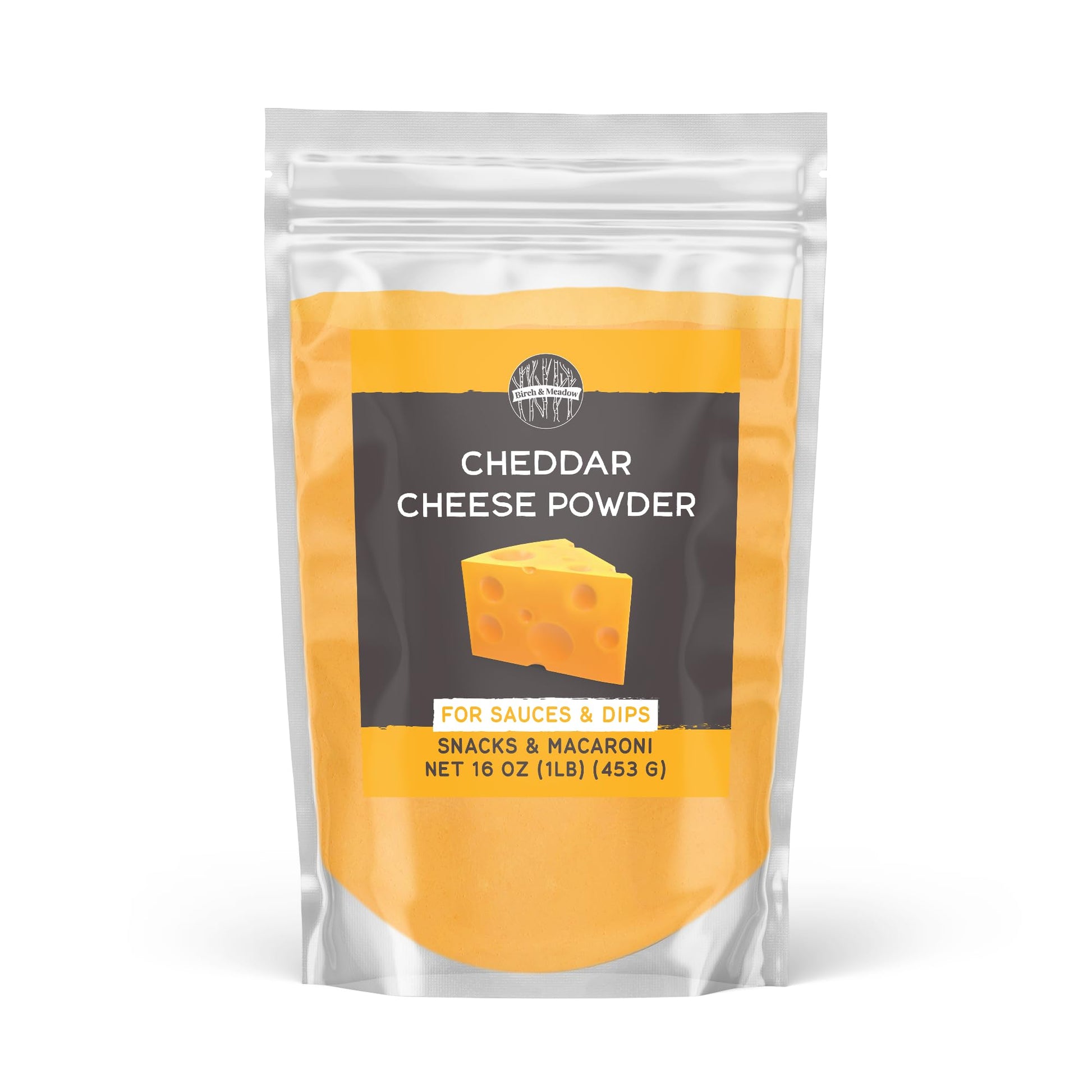 Birch & Meadow 1lb of Cheddar Cheese Powder, Macaroni & Cheese, Sauces, Dips