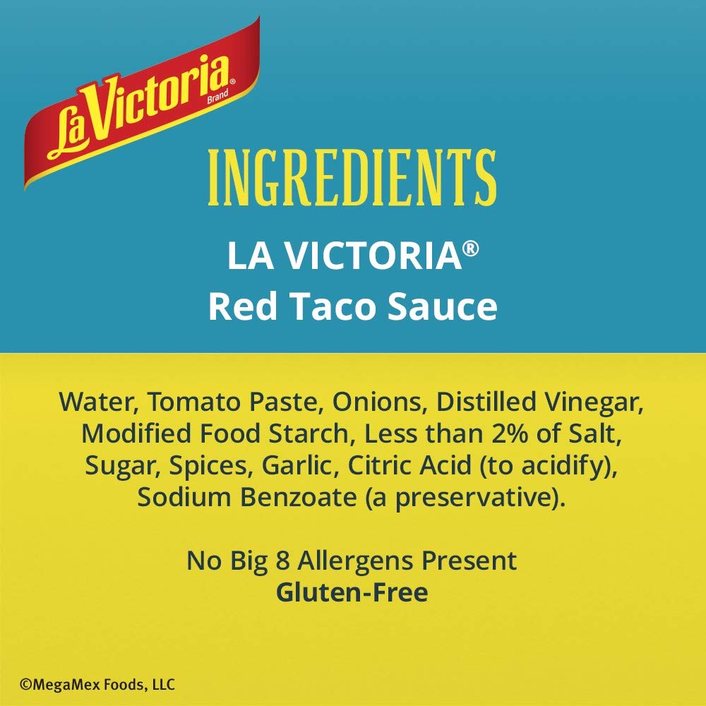 La Victoria Red Taco Sauce, Mild, 15 Ounce (Pack of 5)
