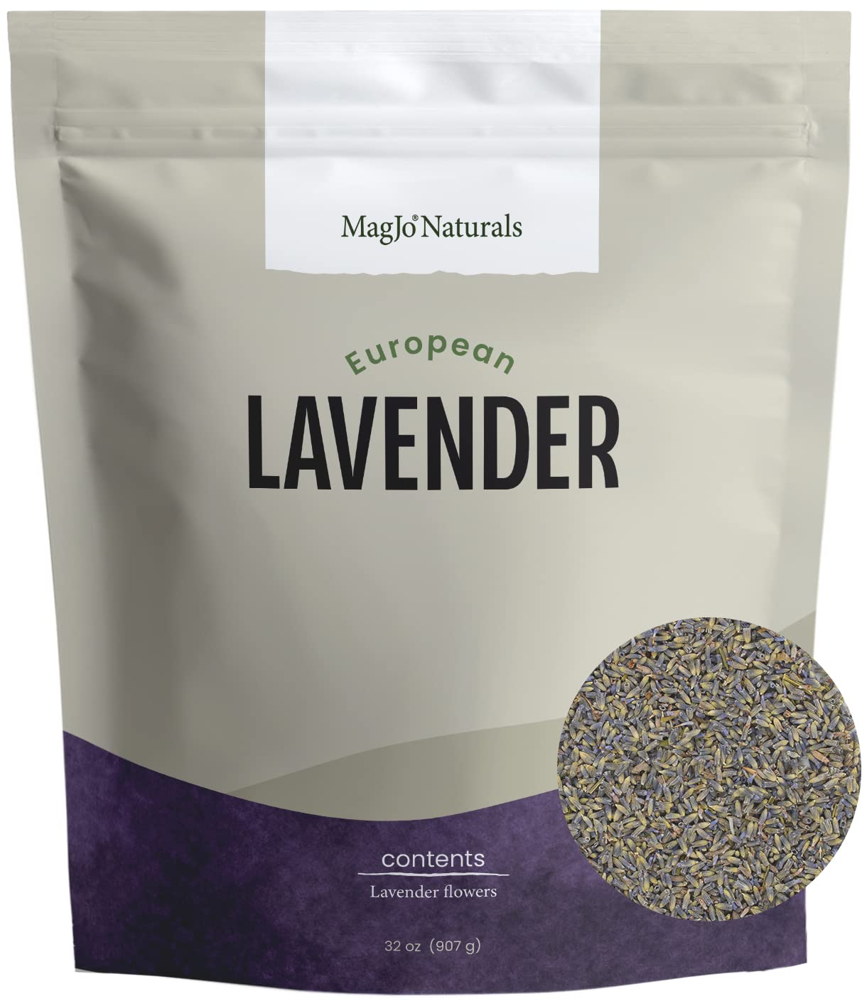 MagJo Naturals European Lavender Flowers - Extra Grade - 100% Raw - 2 lbs (32 oz)