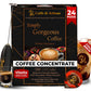 Caffè di Artisan Liquid Coffee Pods – Premium Cold Brew & Iced Coffee – Arabica Medium Dark Roast – 24 Count