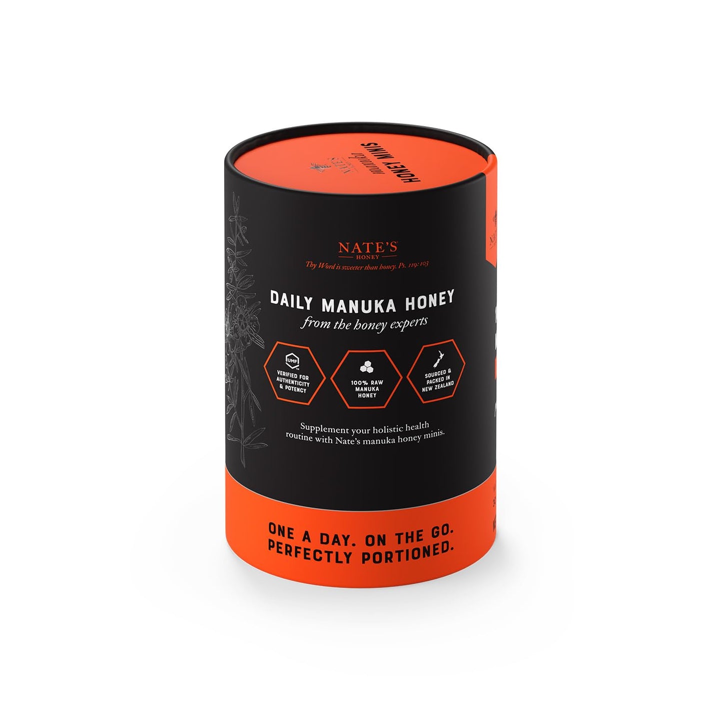 Nates Manuka Honey Minis - 30 count Single-serve  Pure Manuka Honey - MGO 83+ | UMF 5+ Certified - 30 Single-Serve Packets for On-the-Go Daily Wellness