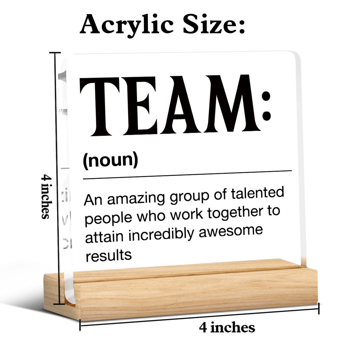 Inspirational Team Gifts Desk Decor, Best Team Ever Gift Teamwork Building Present Appreciation Gifts For Coworkers Teammate Emp