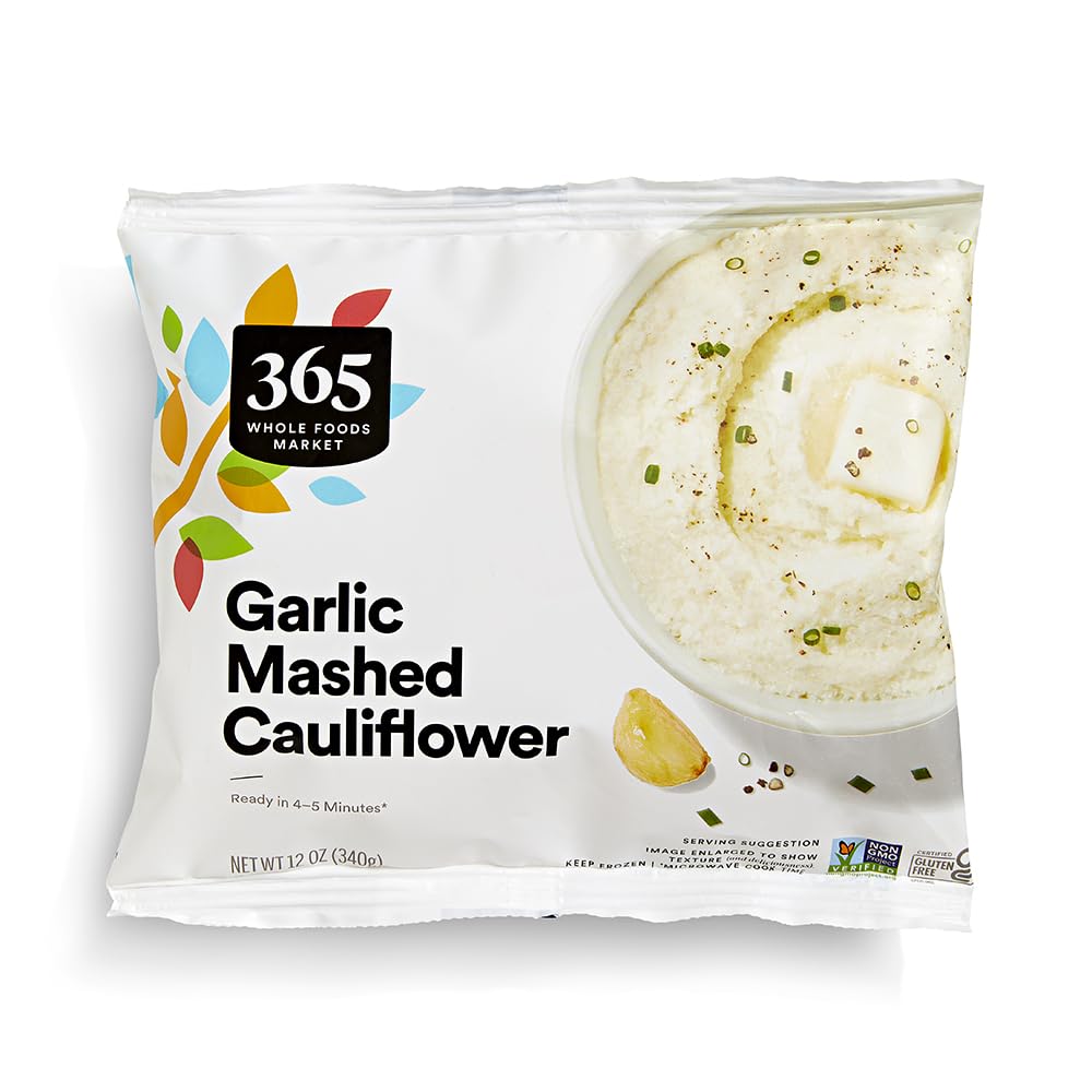 365 By Whole Foods Market, Mashed Cauliflower, Garlic, 12 Ounce