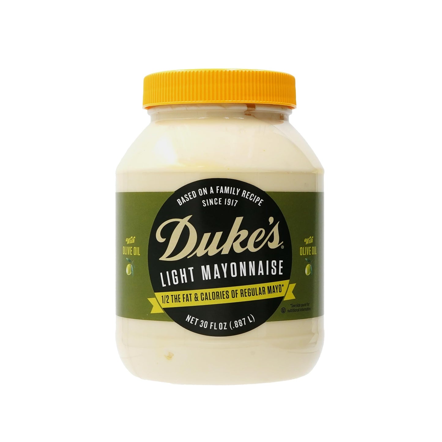 Dukes Light Mayonnaise With Olive Oil Blend Jar - Smooth & Creamy Taste  30 Ounce (Pack Of 1)