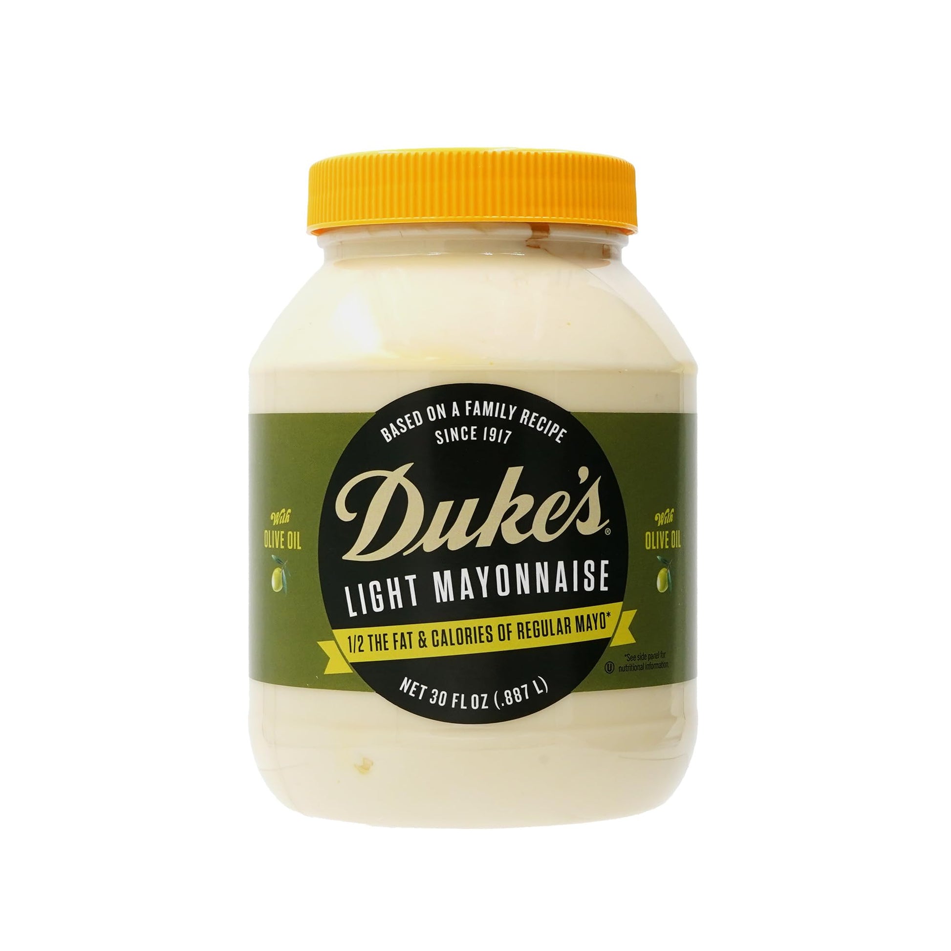 Dukes Light Mayonnaise With Olive Oil Blend Jar - Smooth & Creamy Taste  30 Ounce (Pack Of 1)