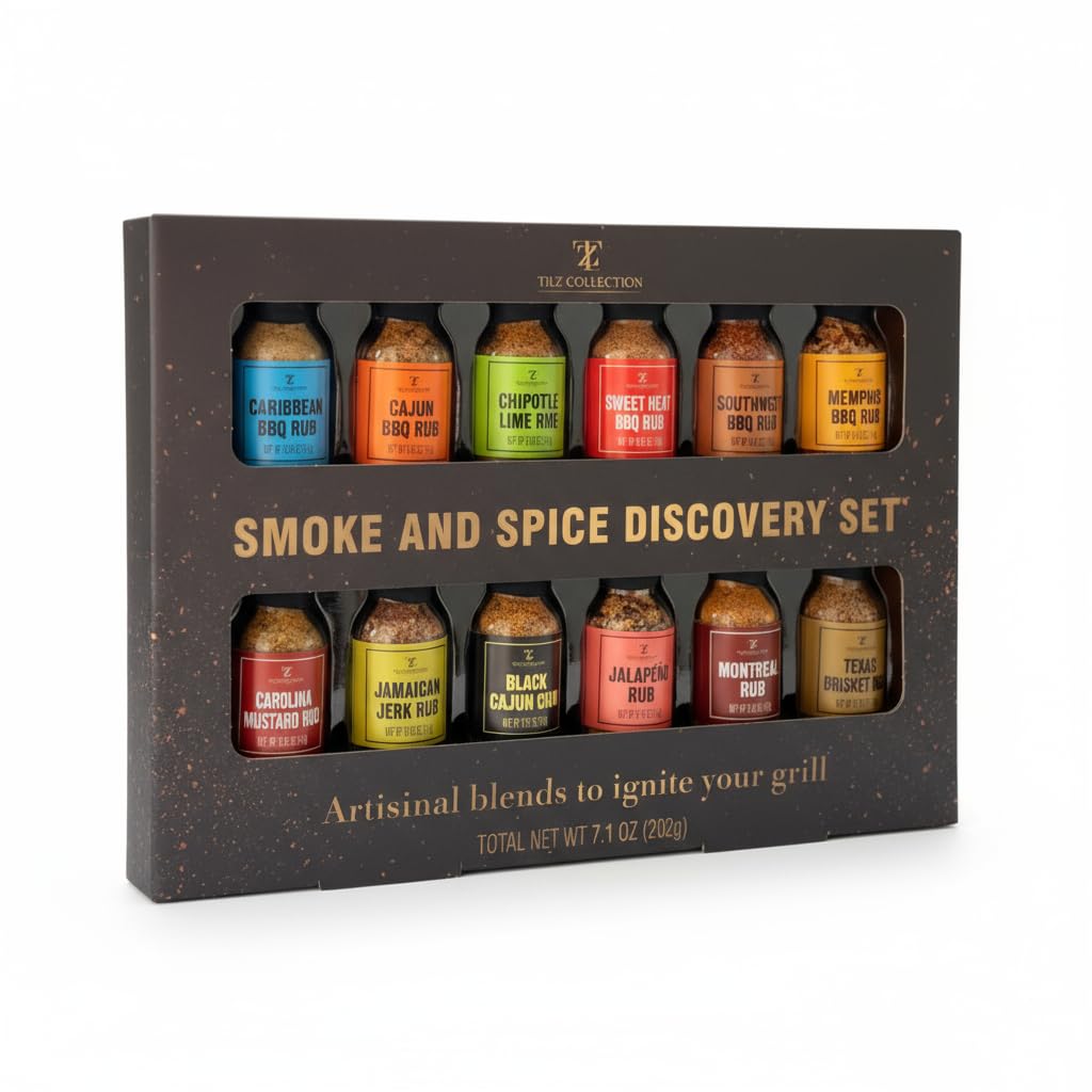 12 Pack Spices Gift Set - Essential Seasoning Collection With Spice Jars - Kitchen Spice Rack Must-Have - Ideal Home Essentials For Cooking  Grilling & Everyday Meals