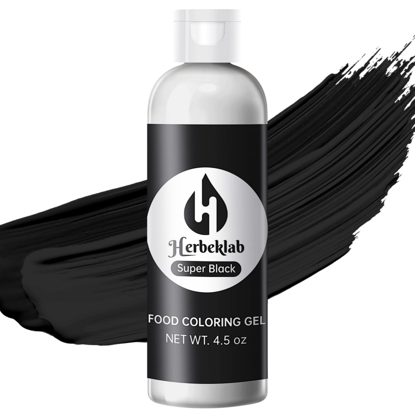 Black Food Coloring Gel 4.5 oz Professional Grade Super Black Food Dye Concentrated Gel Food Coloring for Icing Baking Cake Deco