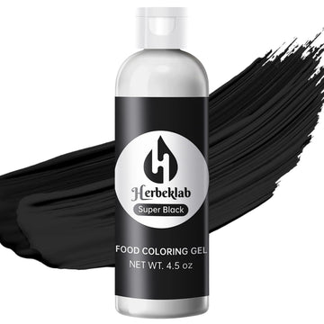 Black Food Coloring Gel 4.5 oz Professional Grade Super Black Food Dye Concentrated Gel Food Coloring for Icing Baking Cake Deco