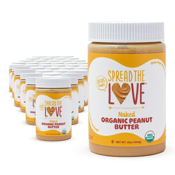 Spread The Love Organic Peanut Butter, Creamy, Vegan, Gluten-Free, 40-Pack
