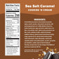 Jimmybar! - Sea Salt Caramel Cookies N Cream - 19G High Protein Bars - 7G Sugar - 12 Count - 58G Health Bars - Natural Peanut Butter Core - Caffeinated Protein Bar For Energy- Hand Drizzled Chocolate