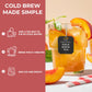 Life Plus Style Gourmet Tea Central Peach Black Tea Organic Ceylon Black Tea Refreshing Tea Beverages Natural Flavored Cold Brew