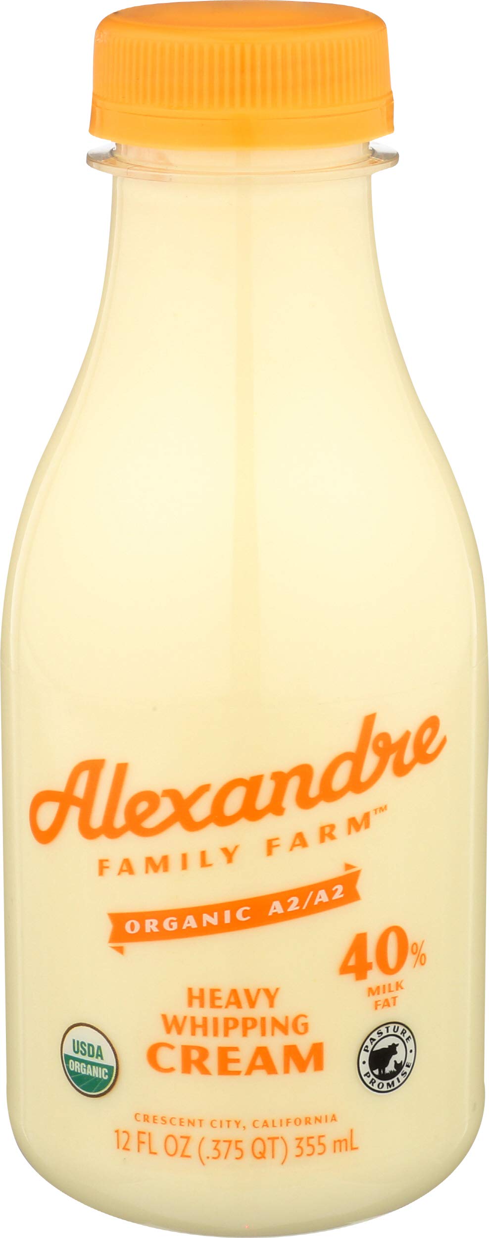 Organic A2 Whipping Cream, 12 Fl Oz