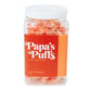 Papa'S Puffs Cinnamon Flavored Pure Sugar Candy - Individually Wrapped In Resealable Tub - Fat-Free, Gluten-Free, Cholesterol-Fr