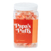 Papa'S Puffs Cinnamon Flavored Pure Sugar Candy - Individually Wrapped In Resealable Tub - Fat-Free, Gluten-Free, Cholesterol-Fr