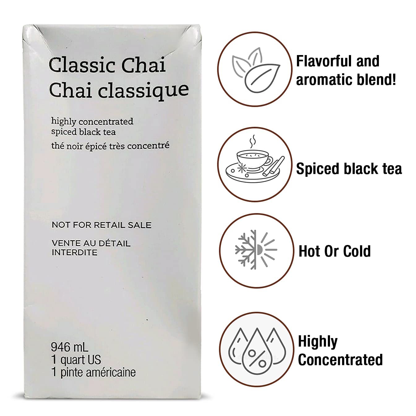 Starbucks Teavana Chai Tea Concentrate, Spiced Black Tea with Cinnamon, Ginger, Cardamom, Vanilla, 32 FL OZ, Model RM-HIJF-EZM1