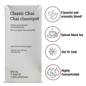 Starbucks Teavana Chai Tea Concentrate, Spiced Black Tea with Cinnamon, Ginger, Cardamom, Vanilla, 32 FL OZ, Model RM-HIJF-EZM1