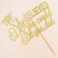 Graduation 2024 Cake Topper, She Did It Cake Sign, Congrats Grad Party Decorations, Gold Glitter