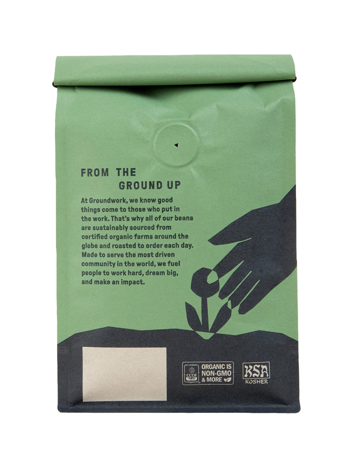 Groundwork Coffee Co Organic Brazil Whole Bean Coffee  12 Oz